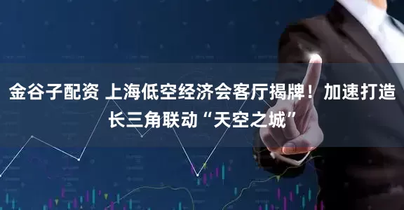 金谷子配资 上海低空经济会客厅揭牌!加速打造长三角联动“天空之城”